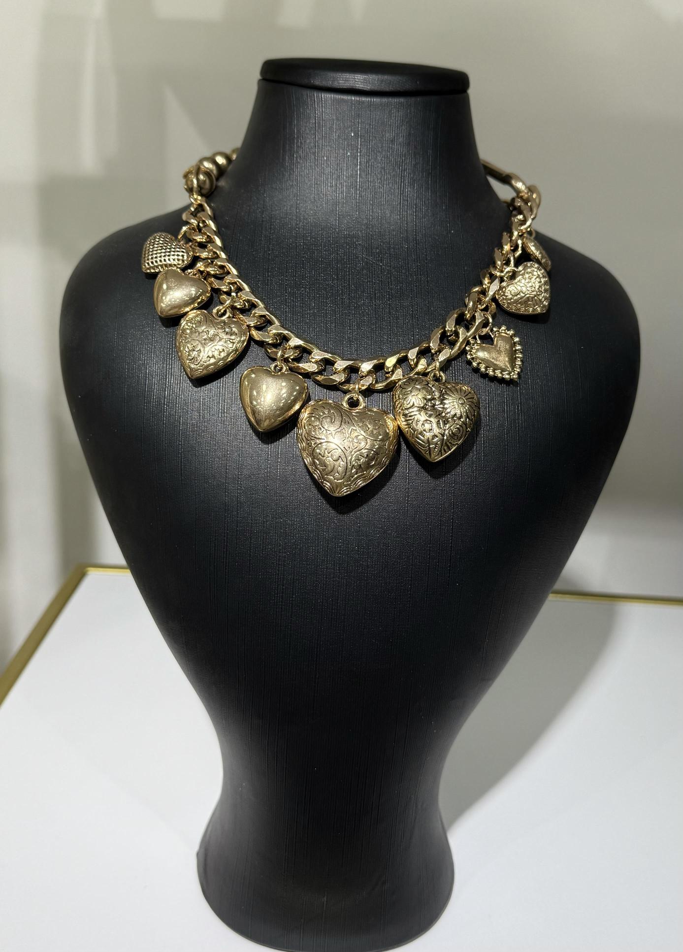 Gold kalpli kolye,tasarım kolye