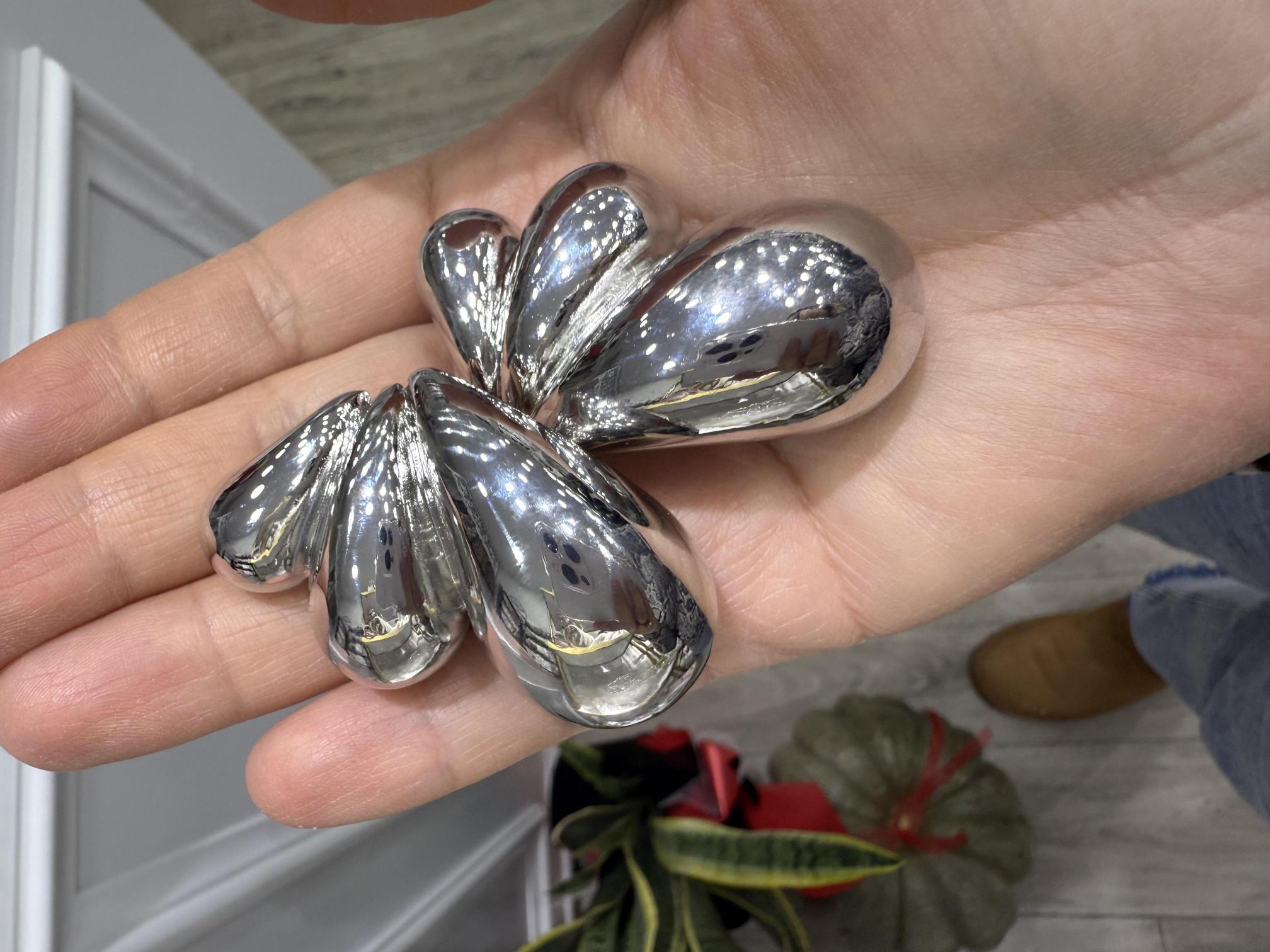 Bottega küpe,gümüş küpe