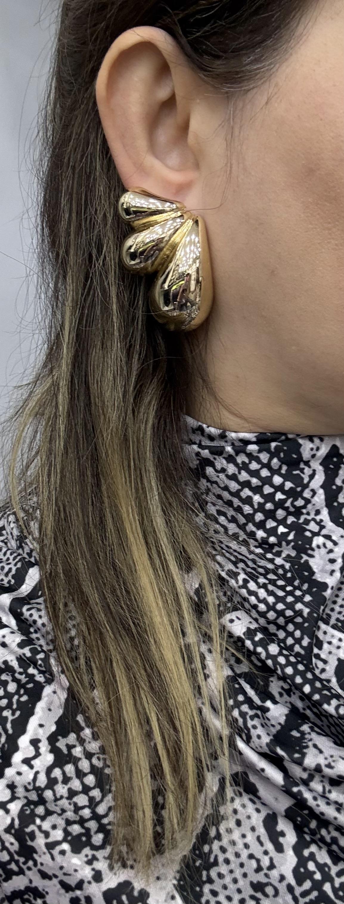 Bottega küpe gold