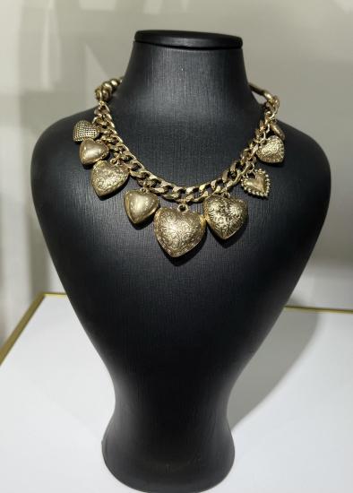 Gold kalpli tasarım kolye
