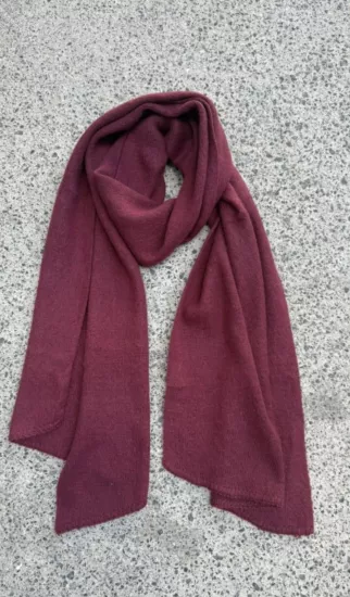Bordo yumoş şal