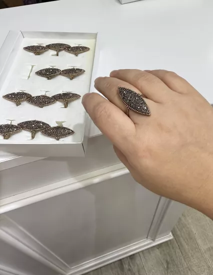 Markazit taşlı yüzük 