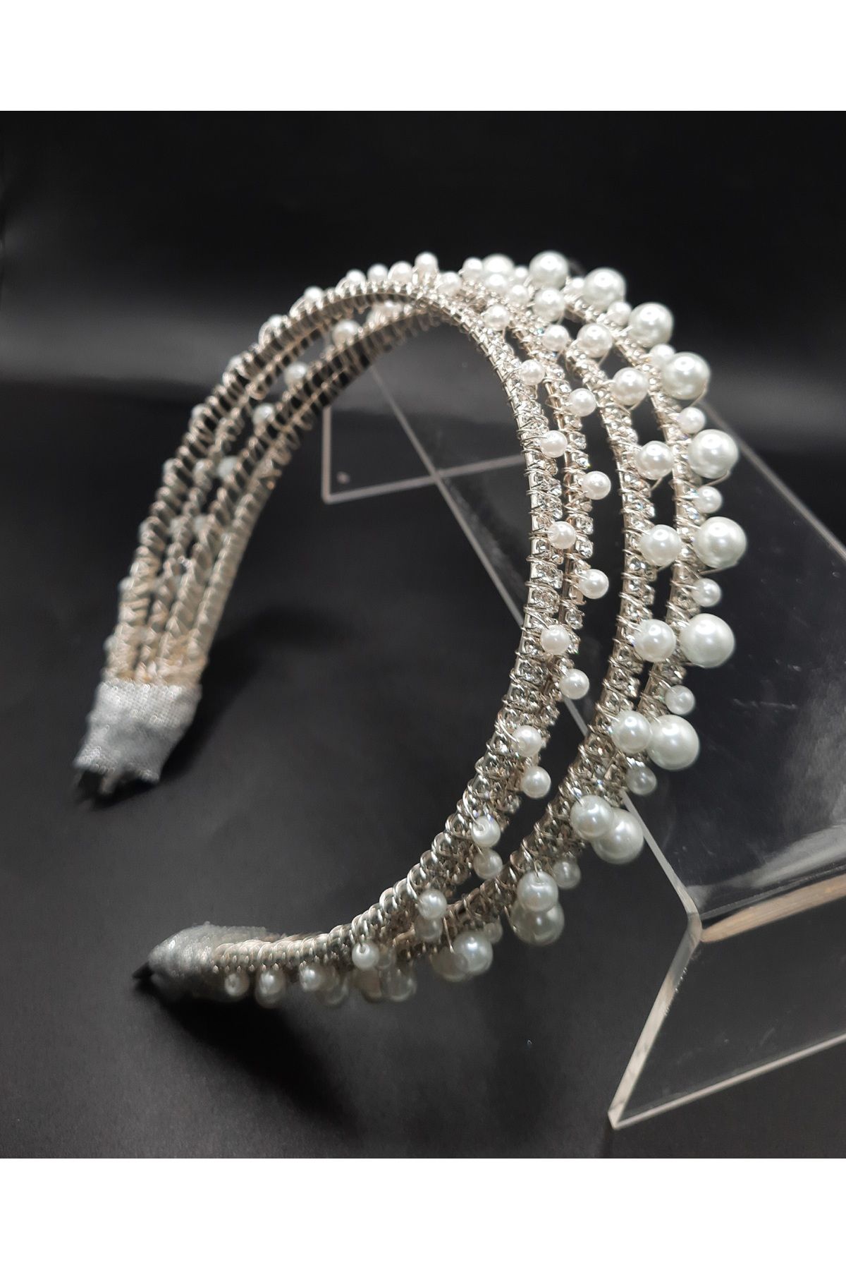 İncili taç,gelin taçları,nikah taçları